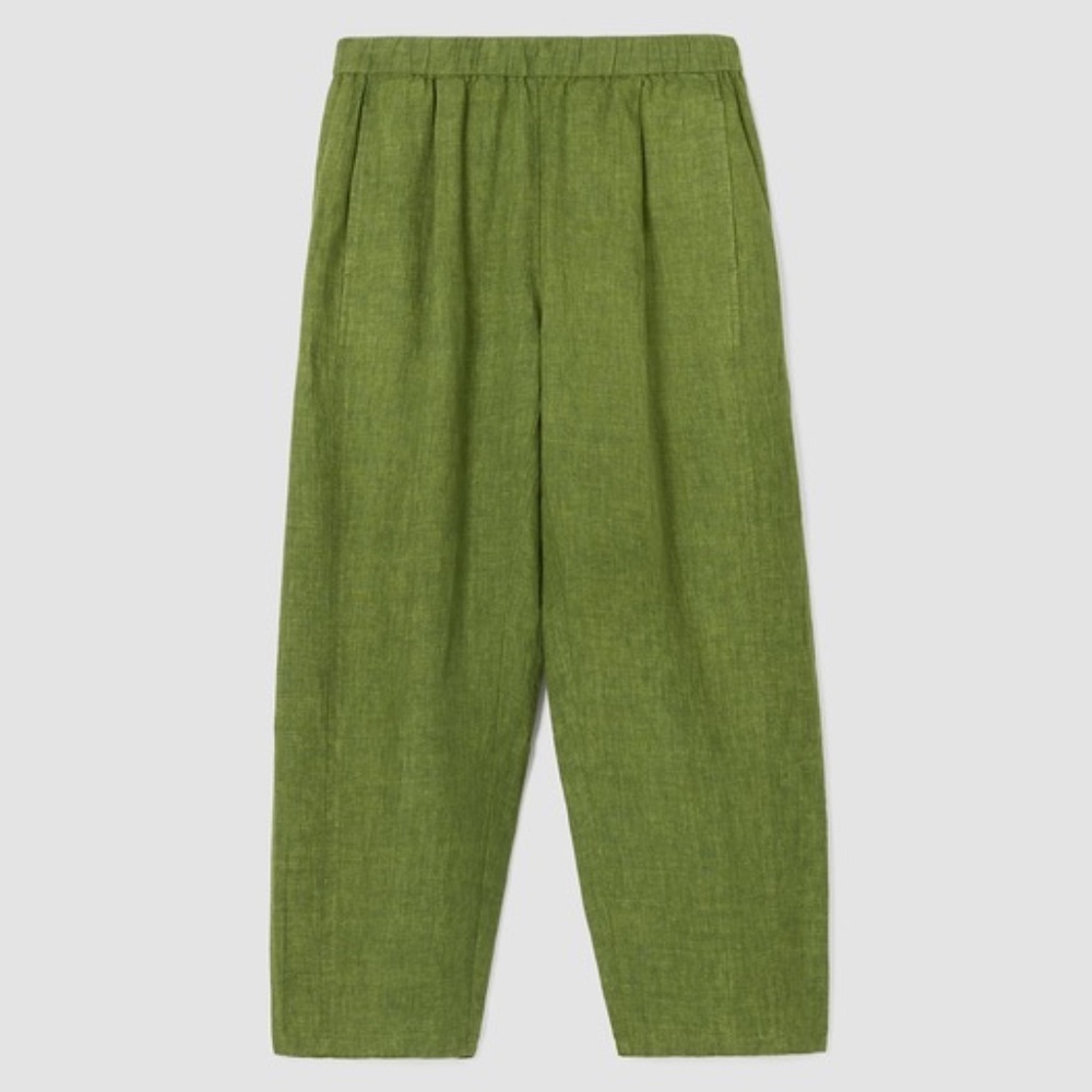 Washed Organic Linen Délavé  Pant